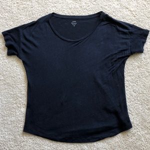100% Linen Navy J Crew T shirt